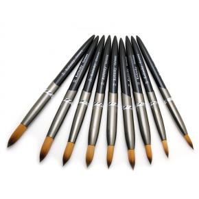 Good Quality Kolinsky Acrylic Nail Art Brush UV Gel Polish Carving Pen balck