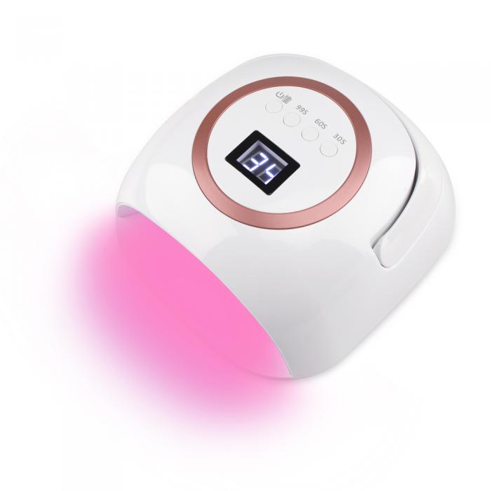 2021 Red/White Light Cordless Rechargeable Nails LED UV Lamp 72W